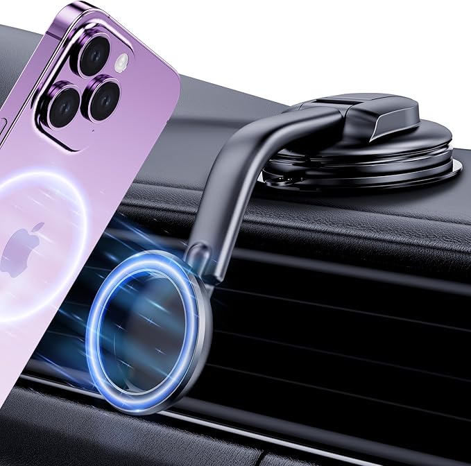 DOLYOFG for Magsafe Car Mount,【Strong Magnets & Low Profile】 Magnetic Phone Holder for Car Dashboard Windshield Universal Hands Free Car Phone Holder for iPhone 15 14 13 12 Pro Max Plus Android