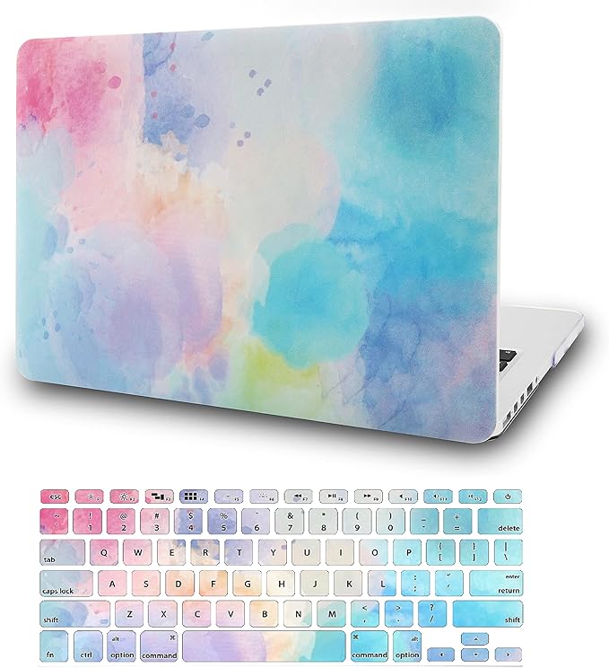 KECC Compatible with MacBook Pro 13 inch Case 2020-2025, 2016-2019 Release M2 M1 A2338 A2289 A2251 A2159 A1989 A1706 A1708 Plastic Hard Shell + Keyboard Cover, Blue Mist