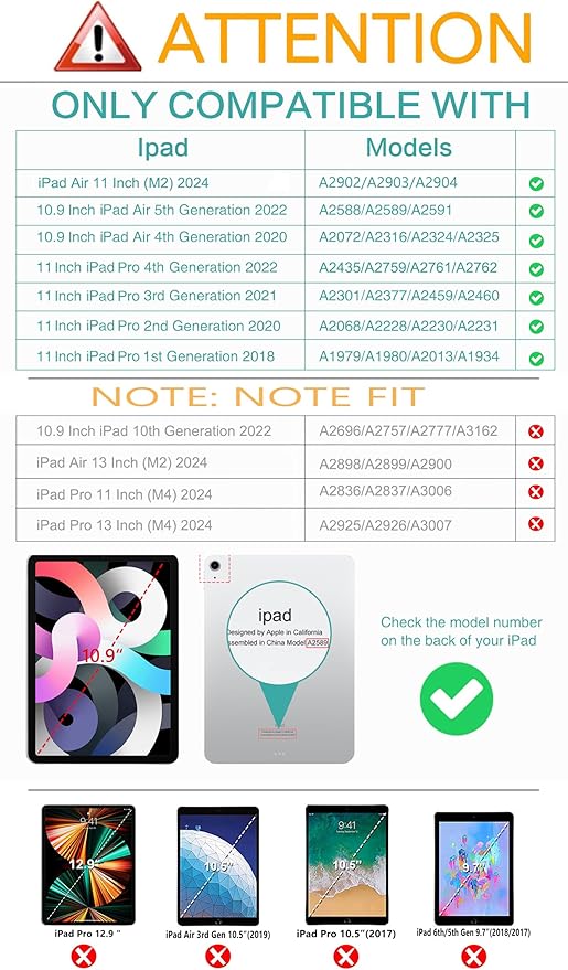 Vimorco for iPad Air M4/M3/M2 11 Inch Case 2026/2025/2024, for iPad Air 5th/4th Gen Cases 10.9-inch, for iPad Pro 11 Inch Case 4th/3rd/2nd/1st Generation, Pencil Holder/Hand Strap/Pocket, Diving Cat