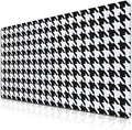 Gaming Mousepad Black and White Desk Mat for Desk Big Mouse Pads Keyboard Pad Home Office Decor Waterproof Non-Slip Rubber Base 35.4" X 15.7" for Game Office, Houndstooth Pattern