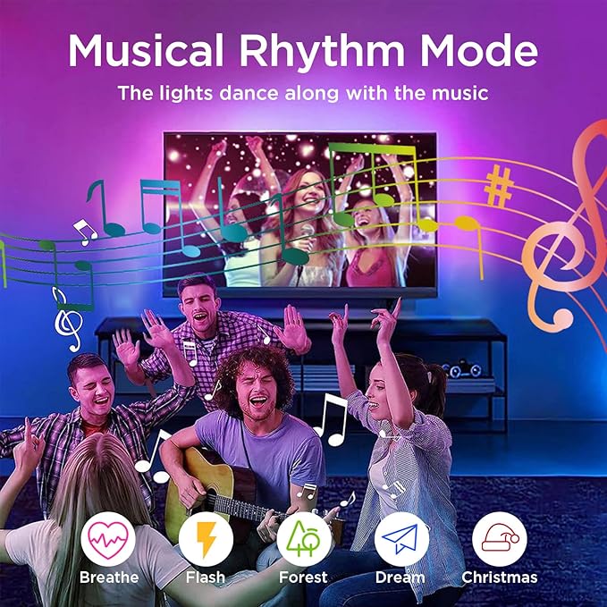 I-SHUNFA Wi-Fi RGBCW Smart G9 LED Bulbs,Compatible with Alexa/Google Home,Multicolour Dimmable,2700K-6500K,AC 120V 4W,400LM Brightness Adjustable 1%-100%,with Musical Rhythm LED Light Bulb,3 Pack