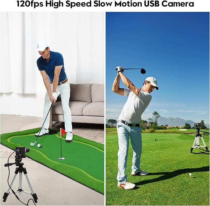 4K Webcam 1080P@120fps USB Steaming Camera with 3.6-10mm Varifocal Manual Lens,12Megapixel UVC Free Driver Compatible Computer, Plug and Play for Conferencing 3D Printer Industrial Security
