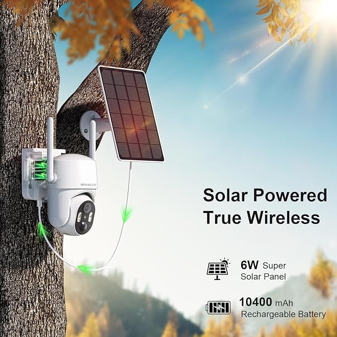 No WIFI Security Camera No Internet Needed, 4G LTE Cellular Security Camera Outdoor Wireless, Solar Camera for Home Security, PIR Motion Detction, 2K Color Night Vision, IP66 Waterproof, 2 Pack