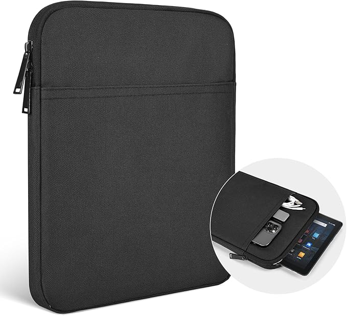 12.4 Inch Tablet Sleeve Case Bag for 2024 2023 Samsung Galaxy Tab S10+ S9+ Plus 12.4"/Galaxy Tab S9 FE+,Galaxy Tab S8+/Galaxy Tab S7 FE/Galaxy Tab S7+/Galaxy S7+ Plus Protective Carrying Sleeve(Black)