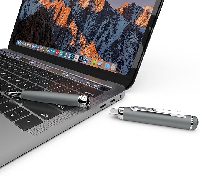 64GB USB C Flash Drive Pen, Portable USB Memory Stick with Pen Design, Type C + Dual USB3.0 High Speed Flash Drive with Smooth Writing, Compatible with Smartphone Tablet Computer iPhone 15 16