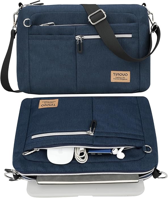 TiMOVO 9-11 Inch Tablet Sleeve Bag for iPad 11-inch A16 2025, Galaxy Tab A9 Plus 11", Anti-Theft Deisgn & Shoulder Strap