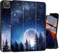 Tuiklo for iPad Pro 12.9 inch 6th / 5th / 4th / 3rd Generation 2022 2021 2020 2018 Release Case- Built in Pencil Holder Slim Protective Cover with Auto Wake/Sleep, Moonlight