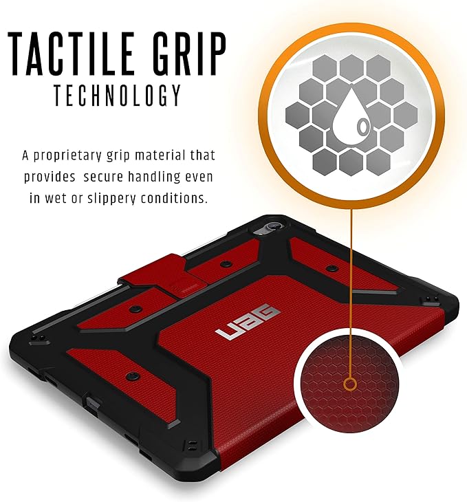 UAG Folio iPad Pro 11-inch (1st Gen, 2018) Case Metropolis [Magma] Feather-Light Rugged Military Drop Tested iPad Cover with Apple Pencil Holder