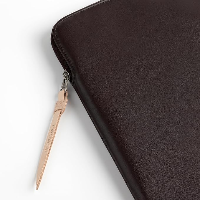 Comfyable Tablet Sleeve Compatible with iPad Air 11" M4 2026, iPad Pro 11 Inch M5 & Smart/Magic Keyboard with Pencil Holder-PU Leather Bag Water-Resistant Slim Case - Chocolate