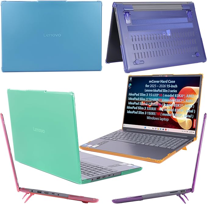 mCover Case ONLY Compatible for 2025-2026 15" Lenovo IdeaPad Slim 3 15AHP10 / 15ARP10 / 15IRH10 / 15IRU10 Series Windows Computers (NOT Fitting Any Other Lenovo Models) (Red)