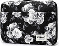 Kinmac 360° Protective Laptop Sleeve Case Bag Cover with Handle for MacBook Pro 16 inch,16 inch HP,Lenovo,Dell,ASUS,Acer Ultrabook and Business Laptop (White Rose)