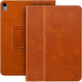 Casemade Real Leather Case Compatible with iPad 11th Gen A16 2025 / 10th Gen (2022) - Full-Grain Leather Cover, Auto Sleep/Wake, Dual Stand Position (Tan)