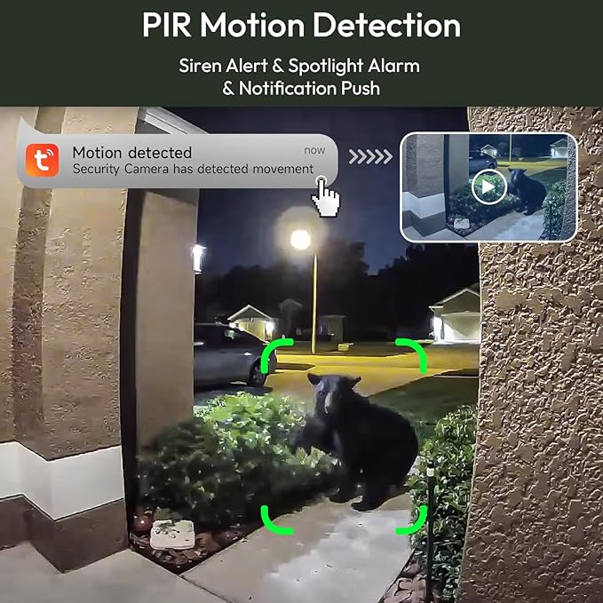 ELECCTV 2K Solar Camera Outdoor Wireless, 2.4/5 Ghz WiFi Cameras for Home Security,130°-Wide View,Color Night Vision, IP65 Waterproof,2-Way Audio,Cloud/SD, Support Alexa