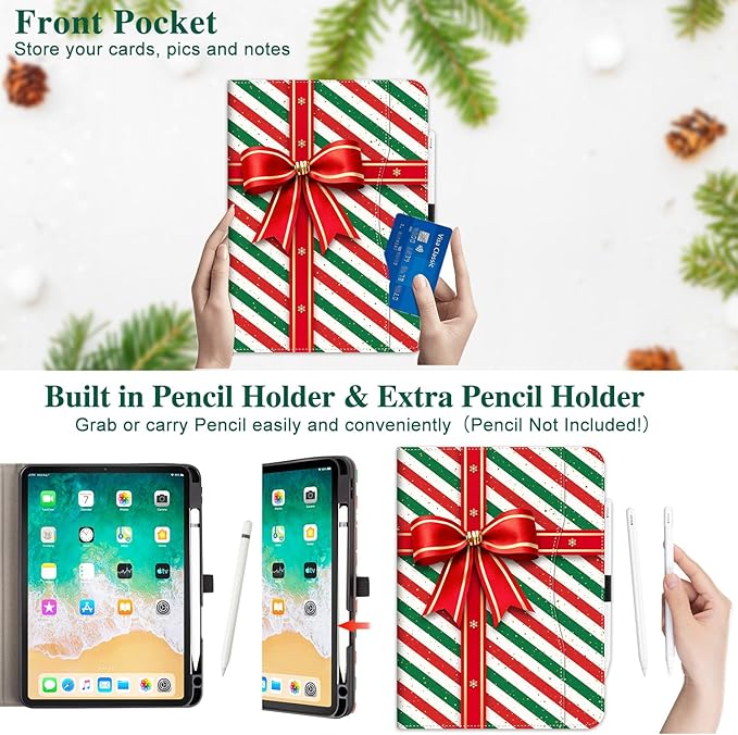 Vimorco for iPad Air 11 Inch Case M3/M2 2025/2024, for iPad Air 5th/4th Generation Cover 10.9-inch, for iPad Pro 11 Inch Case 4th/3rd/2nd/1st Generation Pencil Holder/Hand Strap/Pocket