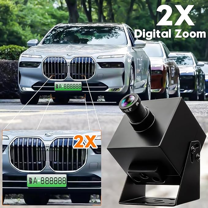 4K HDMI USB3.0 Camera Simultaneous Output 60fps H.264 Webcam with 25° Narrow Angle Lens, 2X Digital Zoom Plug and Play for Video Conference Industrial TV