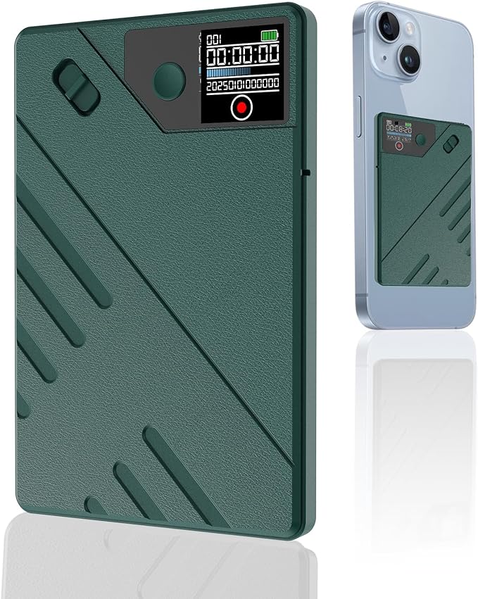AI Voice Recorder, ChatGPT Transcribe & Summarize, 112 Languages Digital Voice Recorder, Noise Reduction Portable Dictaphone, 64GB HD Recording Device for Meetings, Lectures, Calls, Interviews