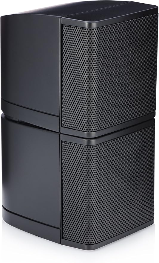 Pure Resonance Audio MC2.5B Mini Cube 2.5 inch Speaker Bundle with Installation Wire - Home Value Pack (4 Pack, Black) (with Brackets & Wire)