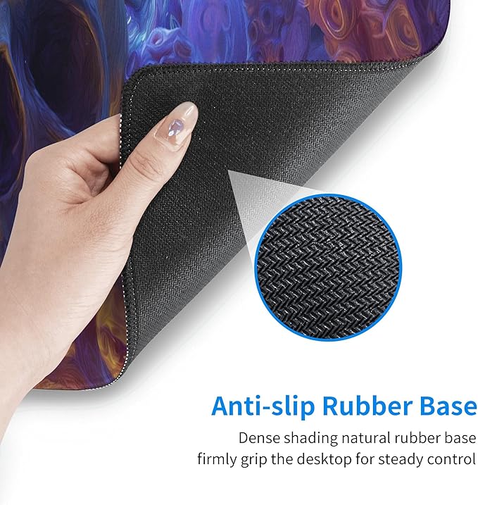 Skull Mouse Pad Extended Large Gaming Mouse Pad XL Stitched Edges for Gamer Home Office 31.5 X 11.8 Inch