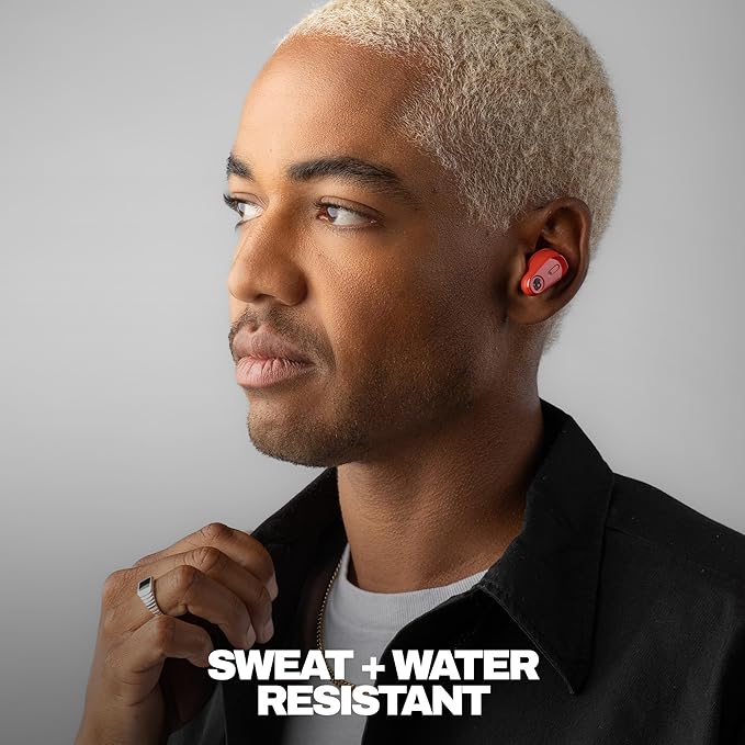 Skullcandy Method 360 ANC Wireless Earbuds, Sound by Bose, Bluetooth Headphones, Premium Noise Cancelling, Up to 40 Hrs Battery, Sweat and Water Resistant, Microphone for iPhone Android - Plasma
