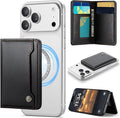 Vinich for MagSafe Wallet Magnetic RFID Blocking Card Holder Compatible with MagSafe Phones and Cases, Strong Magnet Minimalist Phone Wallet for iPhone 17/16/15/14/13/12/ Pro/Max/Plus, Black