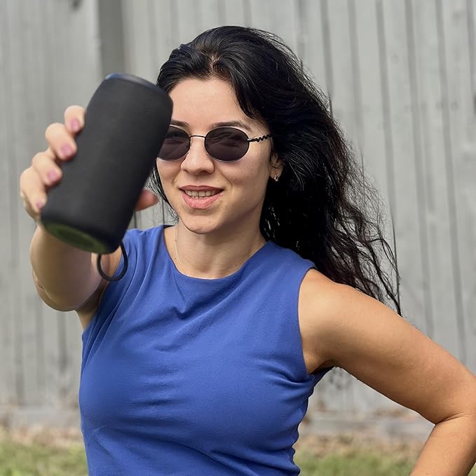 Mega Magnaboom Small Bluetooth Speaker | Portable 5.0 Bluetooth Waterproof Speaker | Wireless, LED Lights, Enhanced Bass, Indoor/Outdoor Parties and Travel
