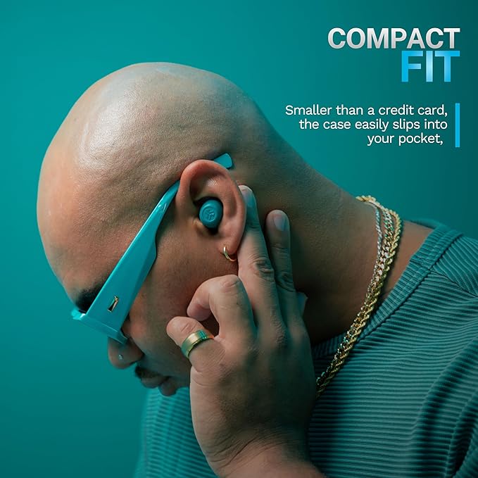 JLab Go Pop ANC, True Wireless Earbuds, Active Noise Cancelling, Bluetooth Earbuds with Charging Case, Teal