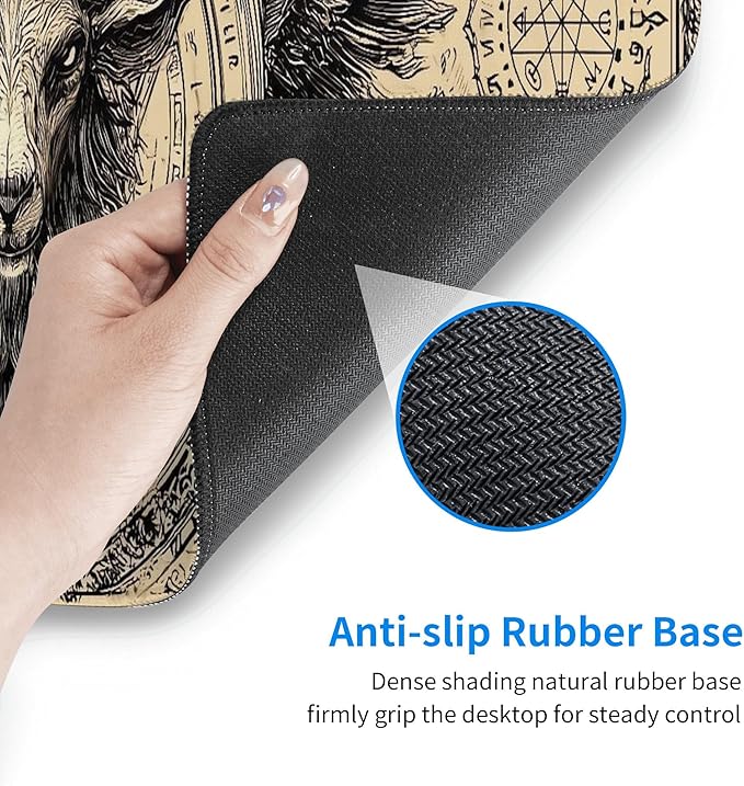 Skull Mouse Pad Extended Large Gaming Mouse Pad XL Stitched Edges for Gamer Home Office 31.5 X 11.8 Inch
