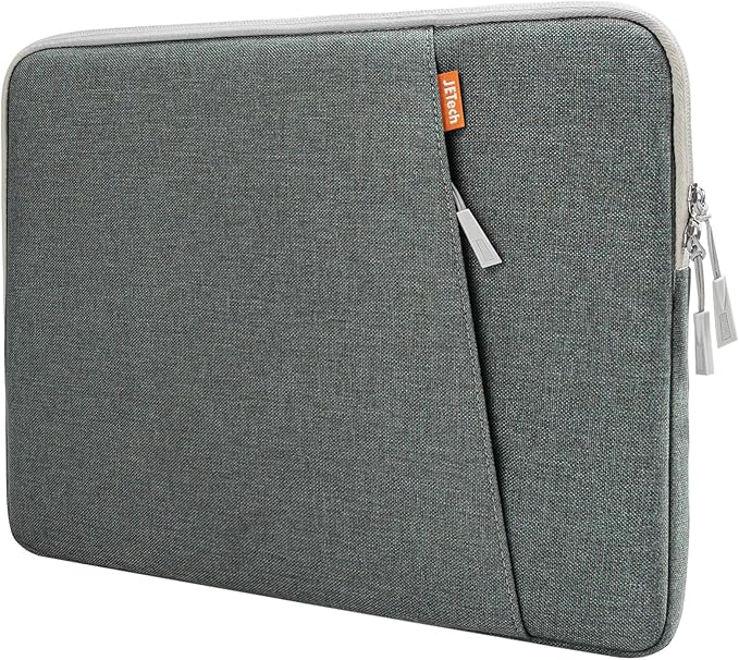 JETech Laptop Sleeve for 13-14Inch MacBook Neo (A18 Pro), MacBook Air/Pro (M1-M5) 2020-2026, 13-13.6 Inch Notebook, Waterproof Shock Resistant Bag Case with Accessory Pocket (Grey)