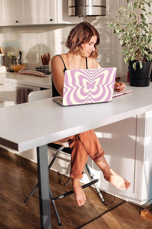 Funut Compatible with MacBook Air 13 Inch Case 2021 2020-2018 Release M1 A2337 A2179 A1932 Touch ID, MacBook Air 2020 Case Marble Laptop Hard Shell Case & Keyboard Cover Mac Air 13 Inch, Butterfly
