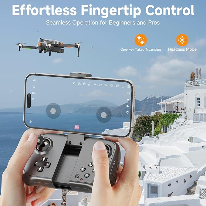 PLEGBLE Drones with Camera for Adults 4K, FPV Beginner Drone with One Key Take Off/Landing, Emergency Stop, Brushless Motor, 2 Batteries 30 Mins Flight Time, Under 249g, Toys Gifts for Teen Boys Kids