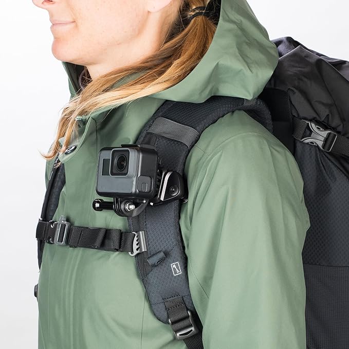 Peak Design POV Kit V2, Action Camera Mount, Low Profile and Quick Connecting, Mounts Action Cameras to Backpacks, Belts and Straps, Adjustable and Secure, Requires Capture Camera Clip