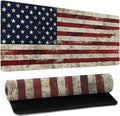 American Flag Mouse Pad Extended Large 35.4x15.7 in USA Flag Desk Mat Independence Day Large Mousepad XL Non-Slip Rubber Base Stitched Edge Gaming Mousepad PC Computer Desk Pad for Work Desktop