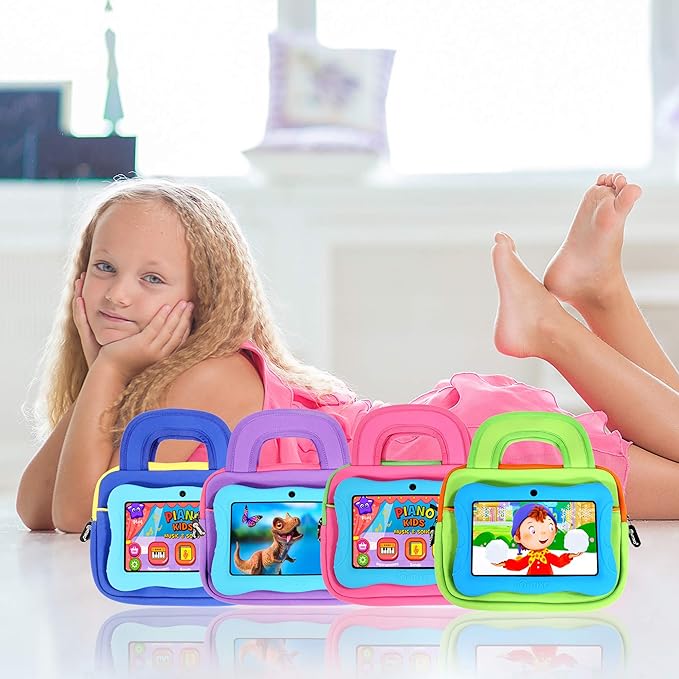 Contixo 10" Tablet Sleeve Bag - Compatible with K102 & K103 Kids Tablets, Protective Carrying Case (Blue)