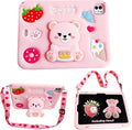 Girls Case for iPad Air 11 inch M3 (2025) / M2 (2024), iPad Air 5th/4th 10.9 inch(2022/2020), iPad Pro 11 inch(2024-2018),Cute Soft Silicone Shockproof Cover with Pencil Holder