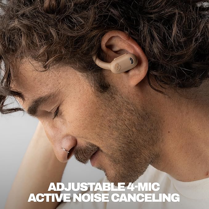 Skullcandy Push ANC Active Wireless Earbuds, Bluetooth Headphones, Noise Cancelling, 58 Hours Battery, Secure-Fit Over-Ear Hanger, Sweat and Waterproof, Microphone for iPhone Android - Primer
