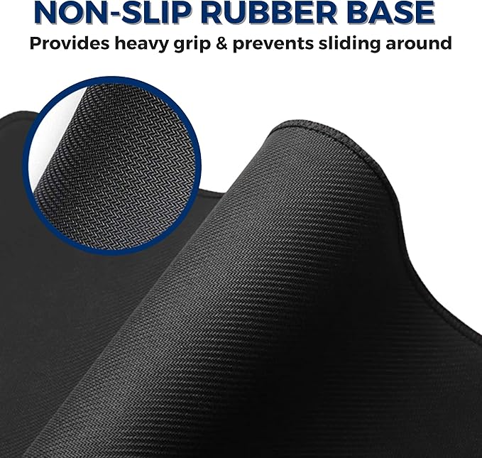 Virtusx Large Gaming Mouse Pad with Stitched Edges, Extended Computer Desk Mat, Superior Micro-Weave Cloth, Non-Slip Rubber Base, Water Resist, for Gamer, Office & Home (31.5” x 11.8”)