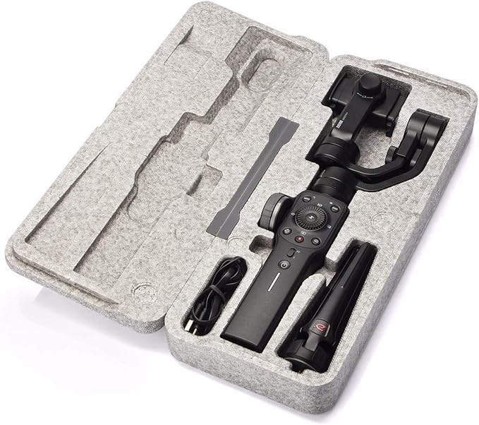 Zhiyun Smooth 4 Gimbal Stabilizer for Smartphone iPhone Android Cell Phone 3-Axis Handheld Gimbal for Vlogging YouTube Vlog TikTok Instagram Live Video Kit Support Cellphone 210g MAX