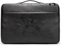 Kinmac 360° Heavy Duty Protective Laptop Sleeve Case Bag Cover with Handle for MacBook Air 13 inch,iPad Pro 13 inch and 13.3 inch HP,Dell,Lenovo,Asus,Acer Laptop (Black PU)