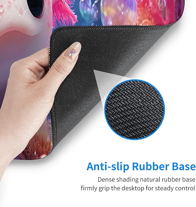 Axolotl Mouse Pad Extended Large Gaming Mouse Pad XL Stitched Edges for Gamer Home Office 31.5 X 11.8 Inch