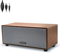 Upgraded Wired Computer Speakers for Desktop PC and Laptop, USB-Powered with 3.5mm Audio Jack, Rich Bass & Clear Sound for Home, Office, Gaming (Elegant Brown)