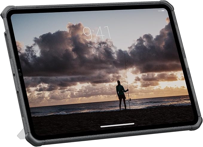 URBAN ARMOR GEAR UAG Designed for iPad Pro 11" 6th Gen 2025 M5, 5th Gen 2024 M4 Case A3357 A3358 A3359 - Rugged Transparent Protective Cover with Kickstand and Pencil Holder Scout Plus Ash