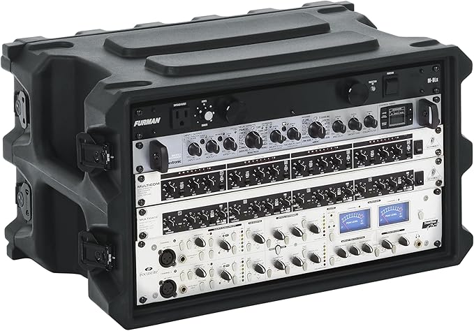 Gator Cases Pro Series Rotationally Molded 6U Rack Case with Shallow 13" Depth; Made in USA (G-PRO-6U-13)