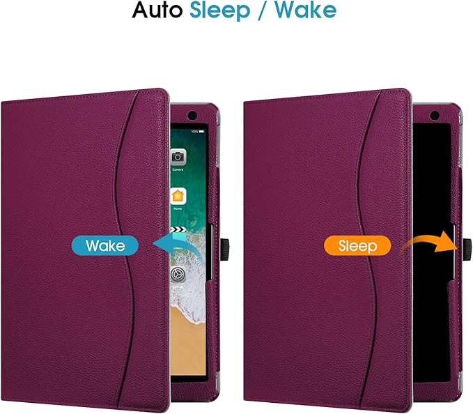 Fintie Case for iPad Air (3rd Gen) 10.5" 2019 / iPad Pro 10.5" 2017 - [Corner Protection] 360 Degree Rotating Smart Protective Stand Cover w/Pencil Holder, Auto Sleep/Wake, Purple