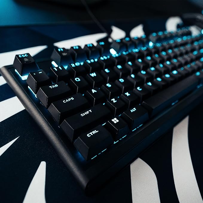 Alienware Tenkeyless Gaming Keyboard - AW420K - Dark Side of The Moon - Wired, Programmable, Cherry MX Red, USB, AlienFX RGB / 16.8 Million Colours