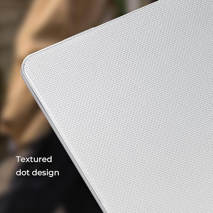 EooCoo Compatible with MacBook Air 13 inch Case M5 2026-2022 M4 M3 M2 Model A3449 A3240 A3113 A2681, Mac Air 13.6 inch Hard Shell & Keyboard Cover & Screen Film & Type-C, Dots Clear