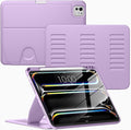 VIKESI Case for iPad Pro 11 inch (M5/M4) 2025/2024,Multiple Angles Stand Cover,Soft Back,Pencil Holder,and Auto Sleep/Wake,Lilac