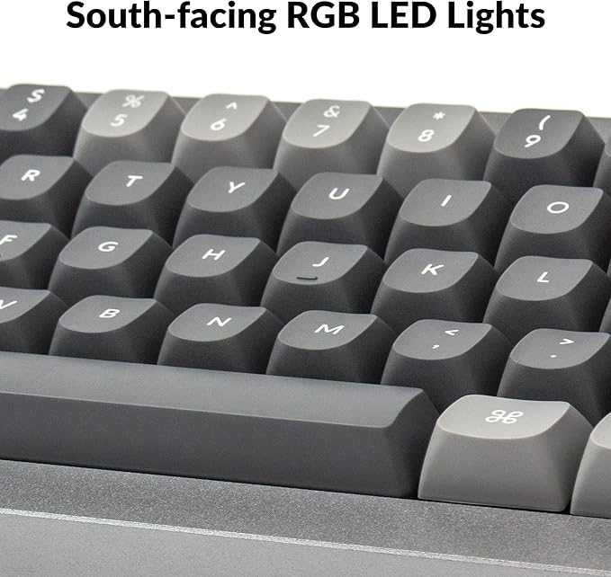 Keychron Q4 Wired Custom Mechanical Keyboard, QMK/VIA Programmable Macro, Full Aluminum, Hot-Swappable Gateron G Pro Brown Switch, 60% Layout Double Gasket Compatible with Mac and Windows - Blue