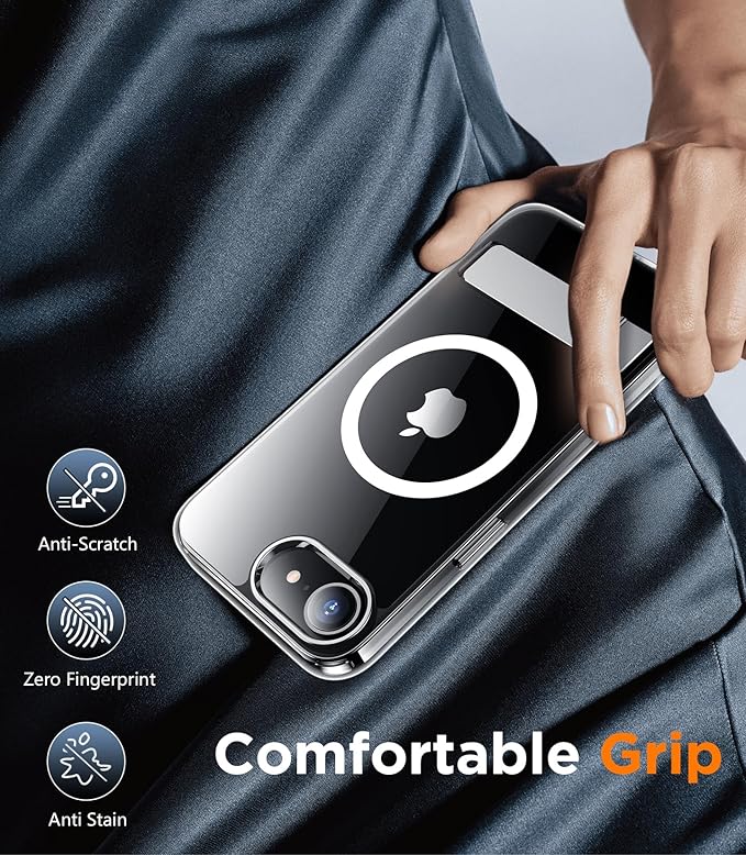Magnetic Compatible with SE4 Case, [Built-in Invisible Kickstand][Military Grade Shockproof] Slim Thin Phone Case