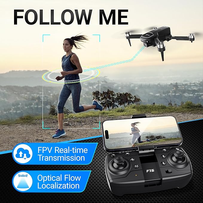 Contixo F16 Camera Drone for Kids – 1080P Dual Camera, Easy to Fly, 17 Mins Intelligent Flight Time, One-Key Takeoff/Landing – Perfect for Beginners and Young Drone Enthusiasts (Ages 14+)