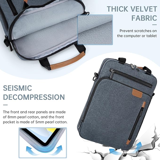 13.3-14 Inch Laptop Sleeve Bag, Padded Carrying Case for New MacBook Neo 13" (A18 Pro), MacBook Pro 14" M5/M4/M3/M2 14" /13", MacBook Air 13.6"/14" M5/M4/M3/M2 2026-2022, Surface Pro AI PC/9/8 13"